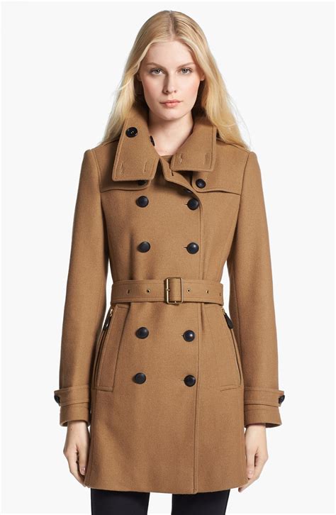 wool poly blend burberry|Cotton Blend Trench Jacket in Beige .